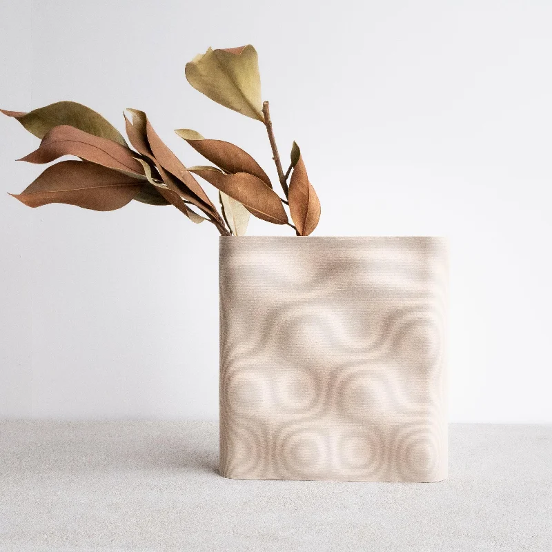 modern square planter-ABYSSE Vase