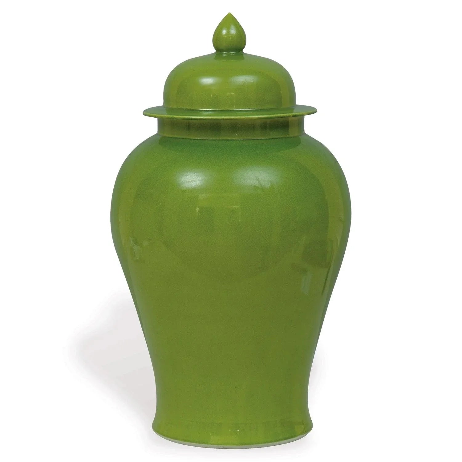 elegant brass chandelier-Apple Green Porcelain Ginger Jar