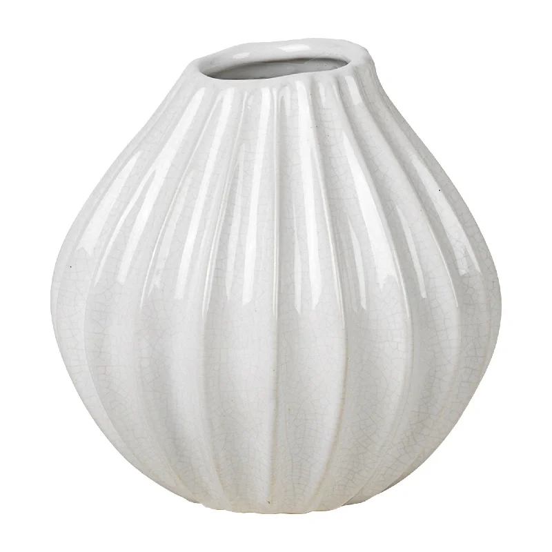 minimalist white planter-Small Ceramic Vase | Ivory