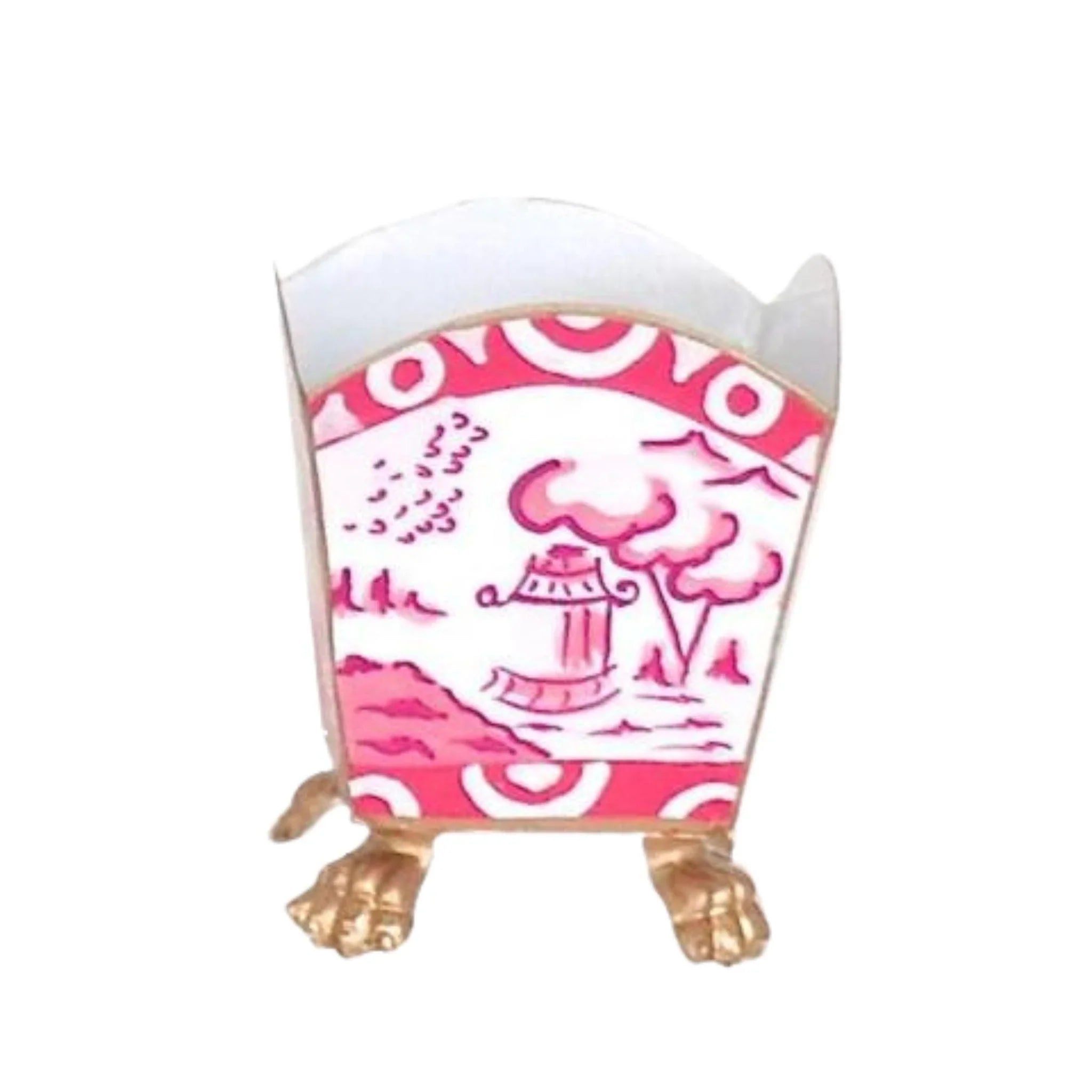 quirky horse figurine-Canton in Pink Cachepot