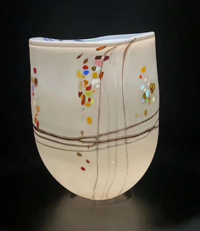 luxury marble vase-Pebble Medium Open Vase #1