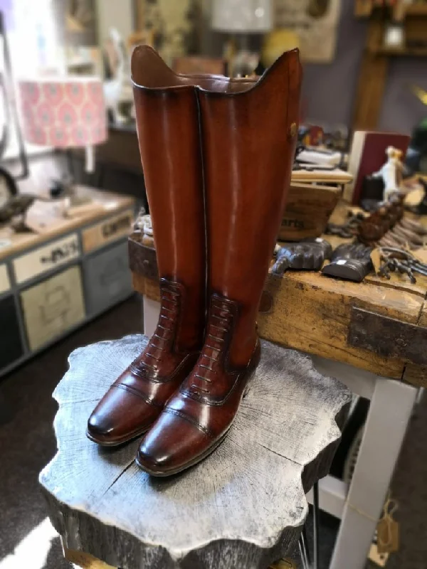 rustic pine tray-Riding Boots - Umbrella Stand/Vase