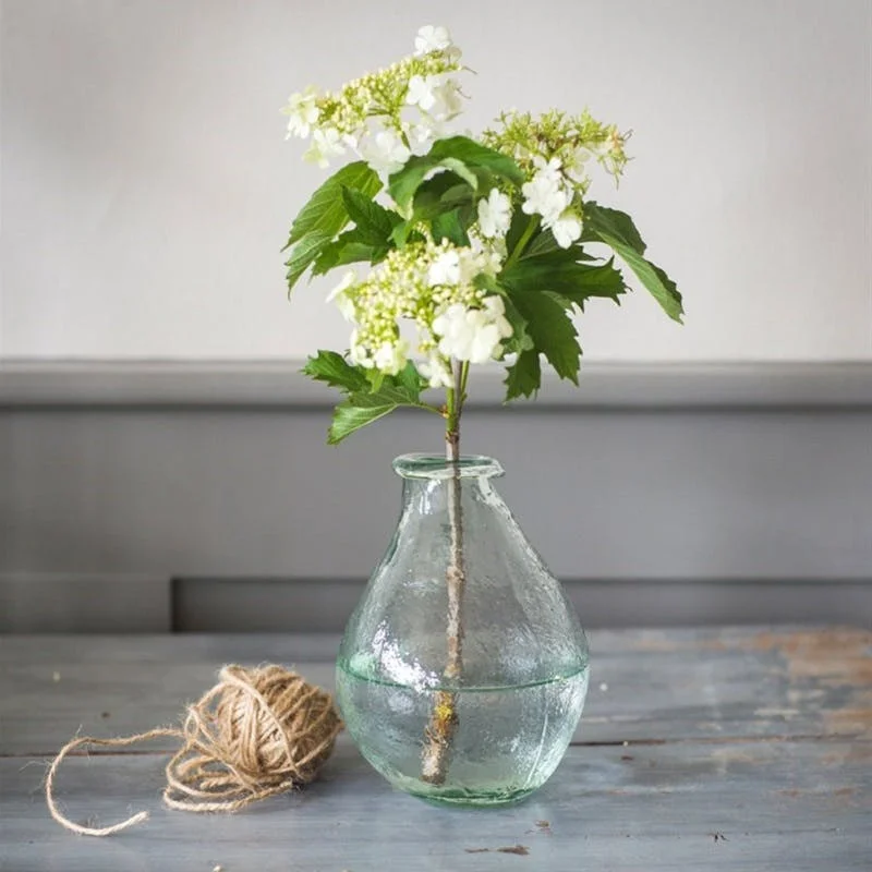 textured pottery planter-Recycled Glass Vase, Small