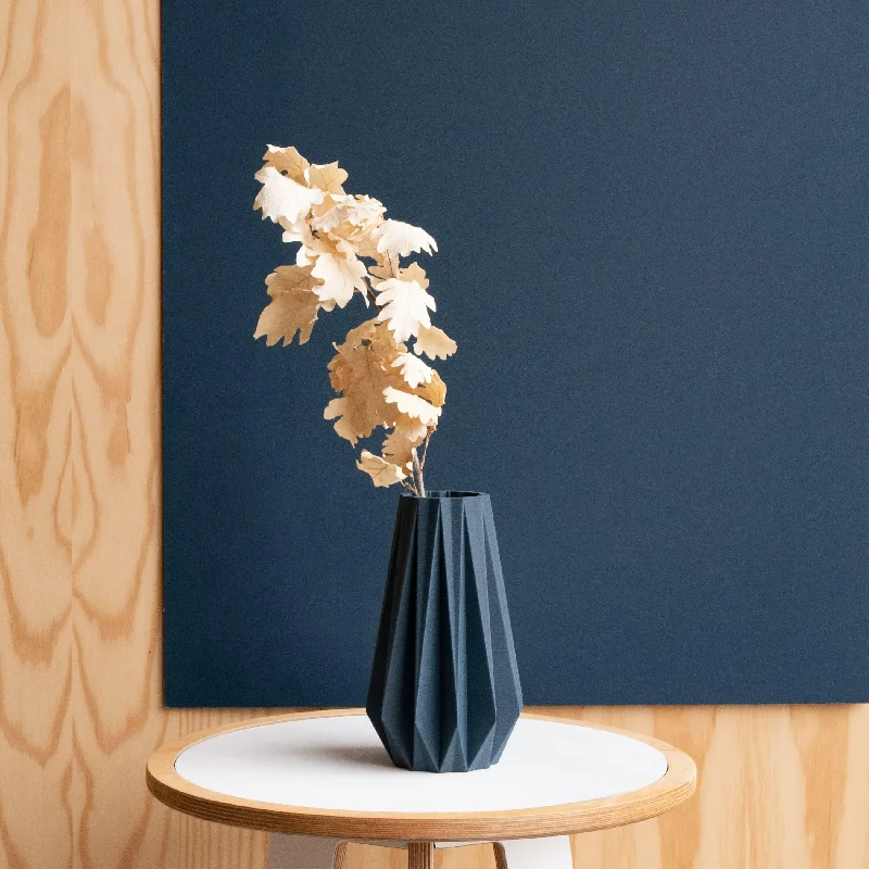 minimalist oak shelf-Geometric and Minimalist Vase - ORIGAMI