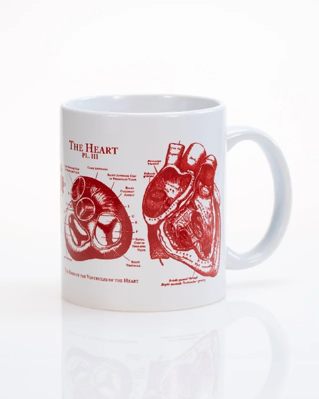 trendy marble coffee mug-Anatomical Heart 11 oz Ceramic Mug