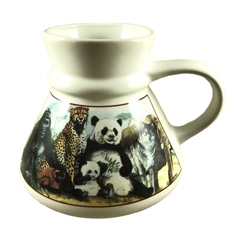 vintage floral tumbler-Animals Travel Mug Papel