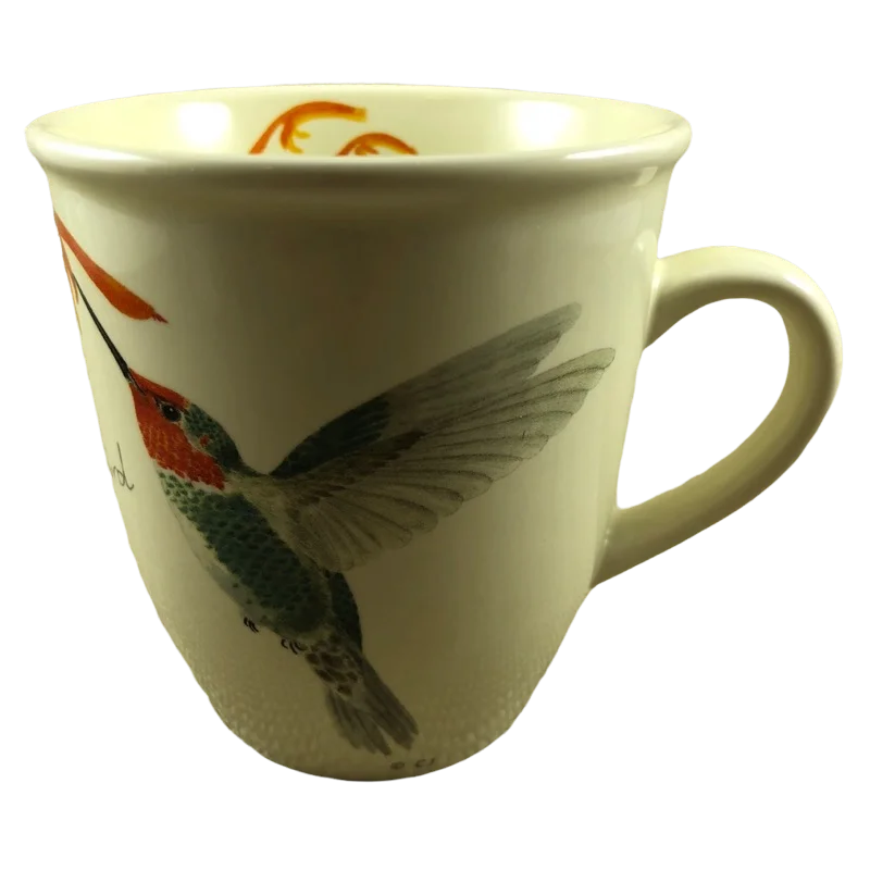 pastel ceramic tumbler-Anna's Hummingbird Mug CJ Wildlife