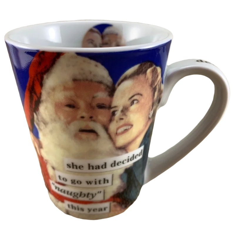 luxury stainless teacup-Anne Taintor She Had Decided To Go With Naughty This Year Mug PPD