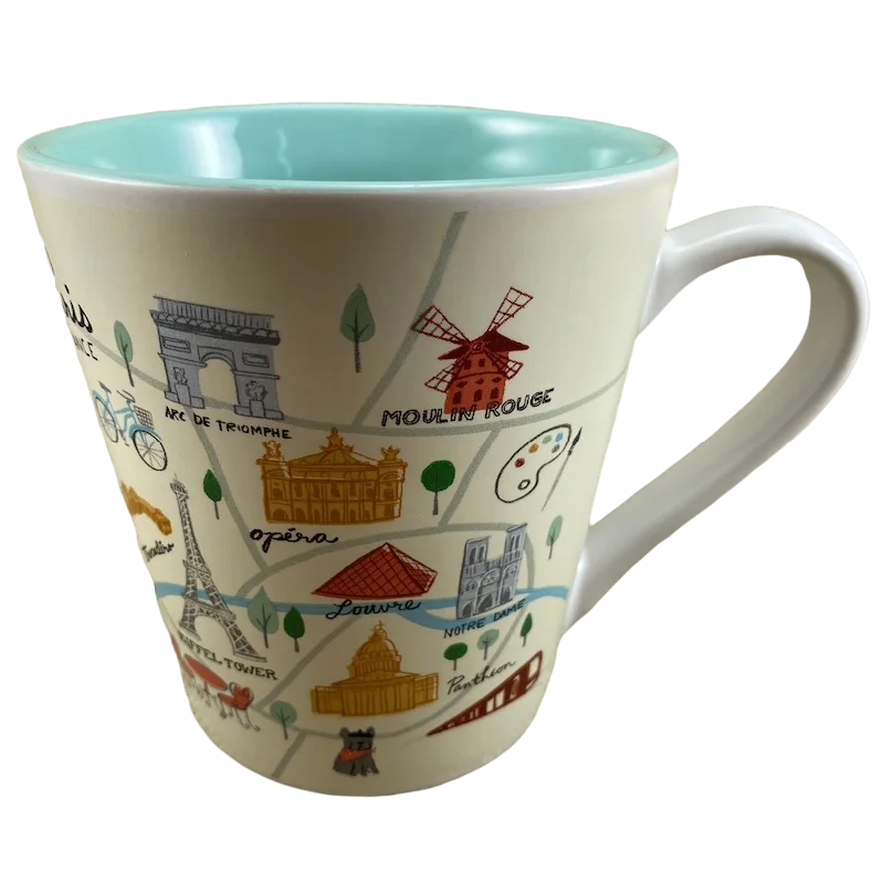 pastel ceramic tumbler-Anne Was Here Paris France Mug Housewares International