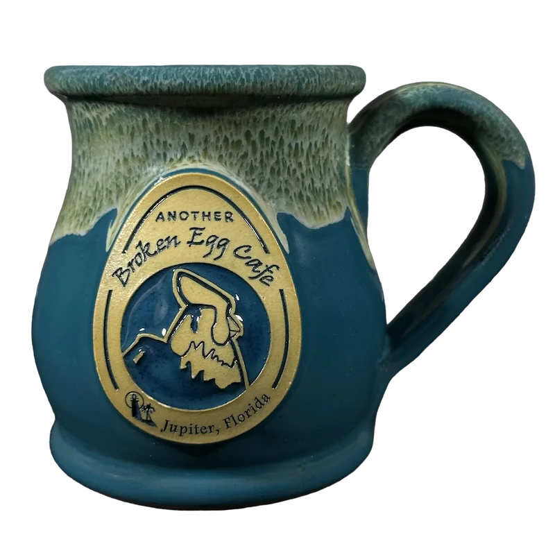 eco bamboo travel mug-Another Broken Egg Cafe Jupiter Florida Mug 2016 Deneen Pottery