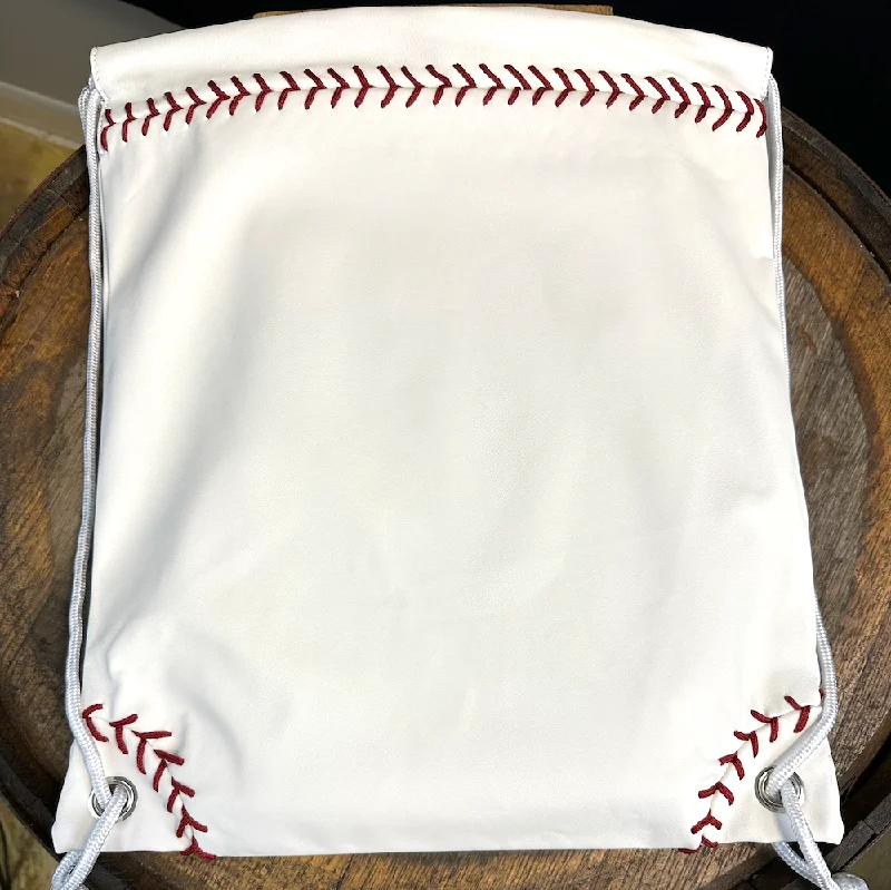 sleek travel coffee mug-Baseball Drawstring Bags | Dugout Mugs®