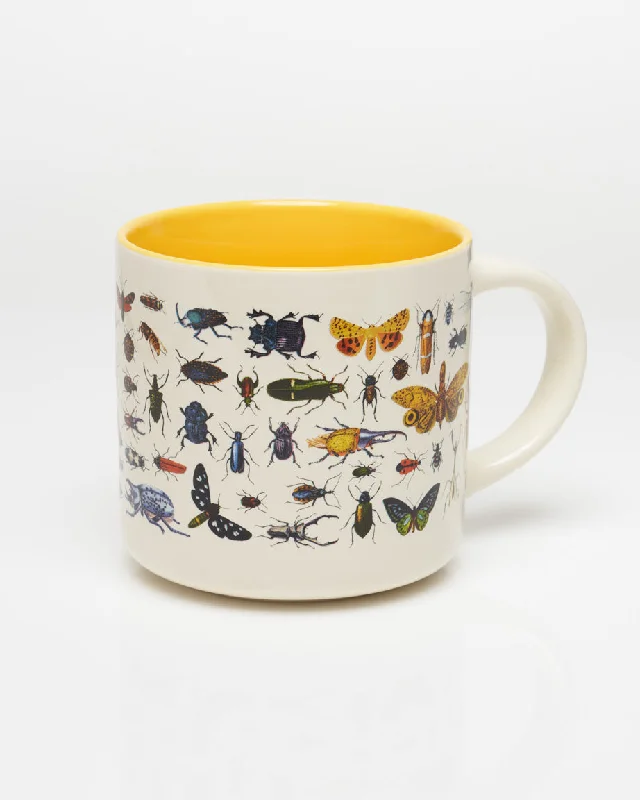 unbreakable plastic tumbler-Beetles & Butterflies, Flutter & Fly 15 oz Ceramic Mug