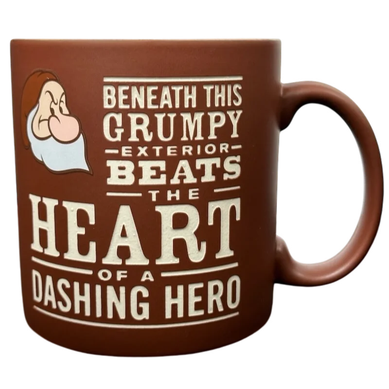 sleek porcelain travel mug-Beneath This Grumpy Exterior Beats The Heart Of A Dashing Hero Disneyland Resort Mug Disney Parks