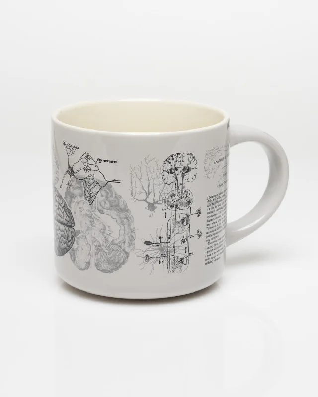 eco bamboo drinking cup-Brain Anatomy 15 oz Ceramic Mug