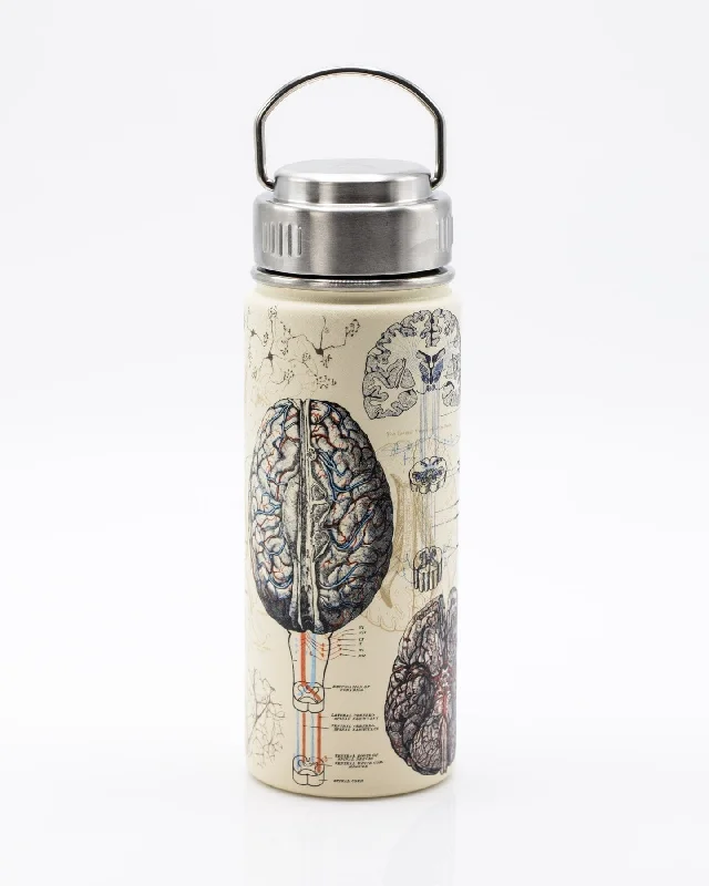 sleek insulated tumbler-Brain & Neuroscience 18 oz Steel Bottle