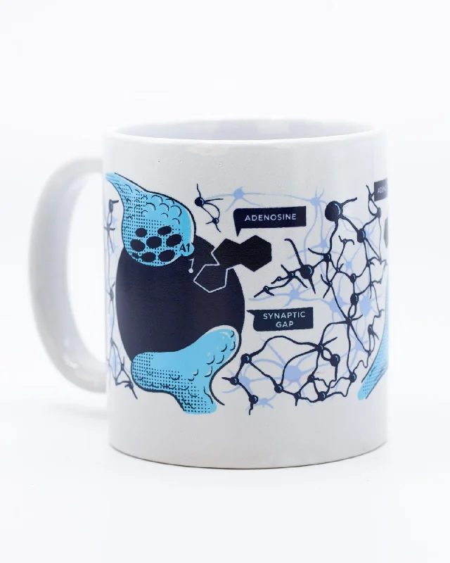 elegant bone china cup-Caffeine + Brain Heat Change Mega Mug