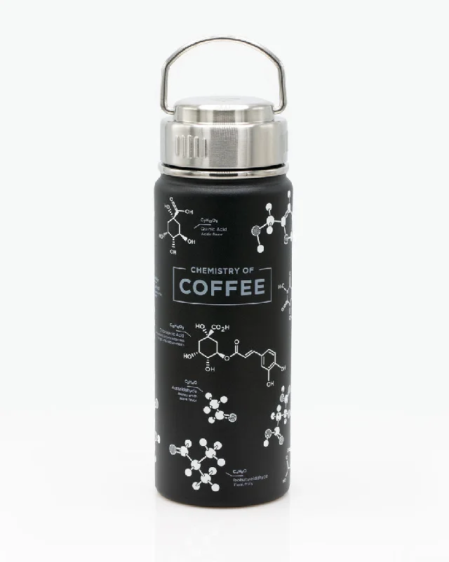 handcrafted porcelain tumbler-Coffee Chemistry 18 oz Steel Bottle