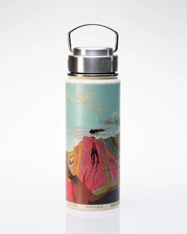 modern insulated coffee mug-Earth's Geology 18 oz Steel Bottle