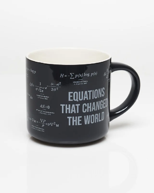 sleek porcelain teacup-Equations That Changed the World 15 oz Ceramic Mug