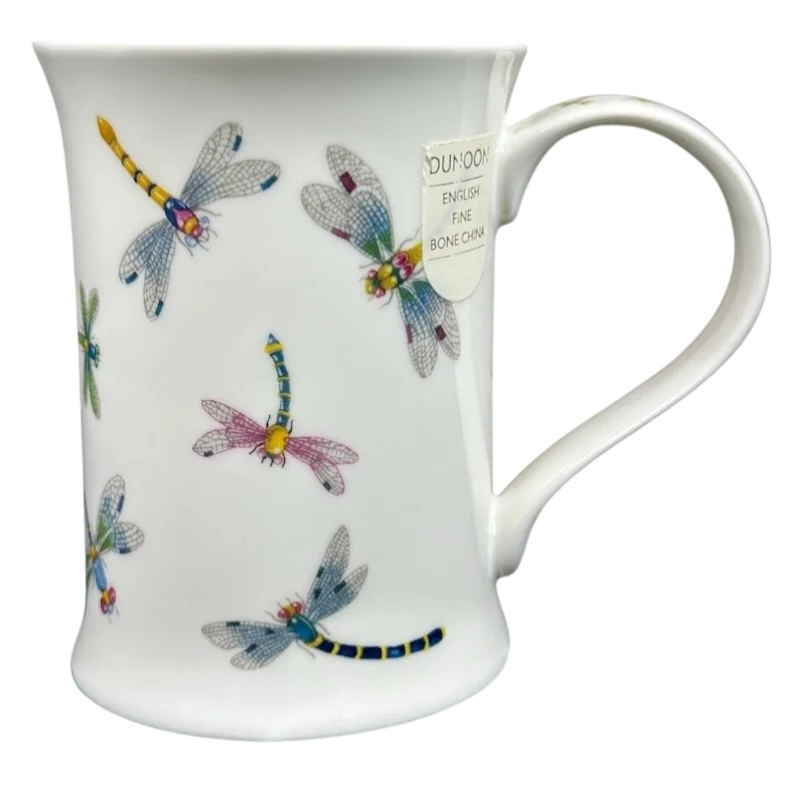 etched glass water cup-Flitterbugs By Cherry Denman Mug Dunoon