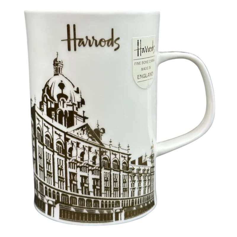 handcrafted pottery tumbler-Harrods Knightsbridge Gold Metallic Mug