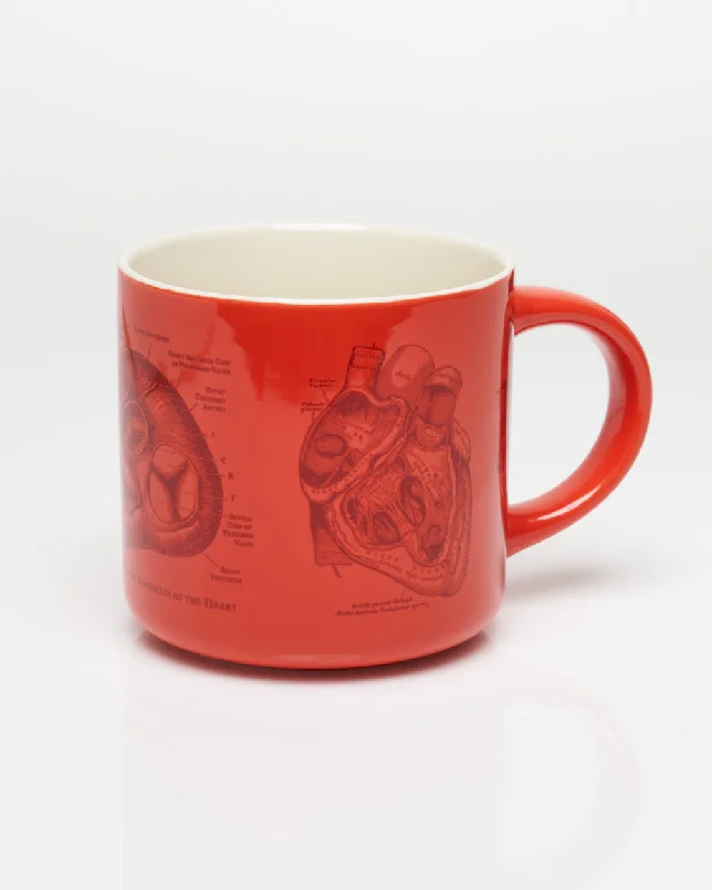 portable stainless tumbler-Heart Anatomy 15 oz Ceramic Mug