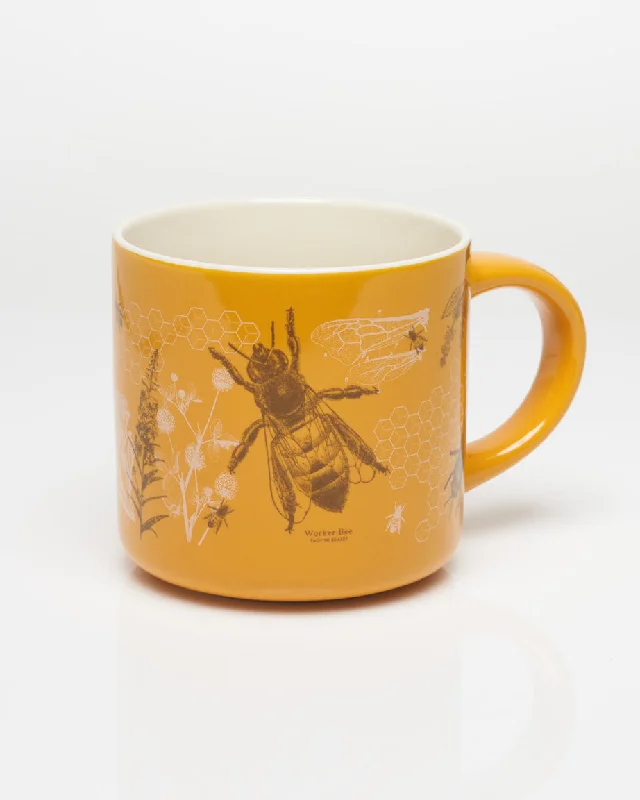 trendy marble coffee cup-Honey Bee 15 oz Ceramic Mug