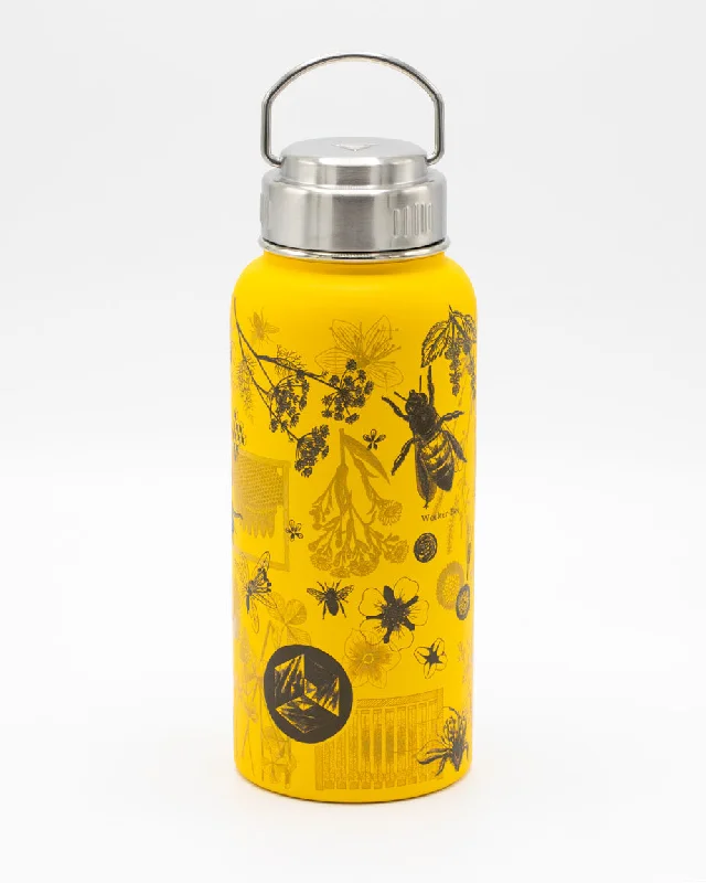 sleek insulated coffee cup-Honey Bee 32 oz Steel Bottle