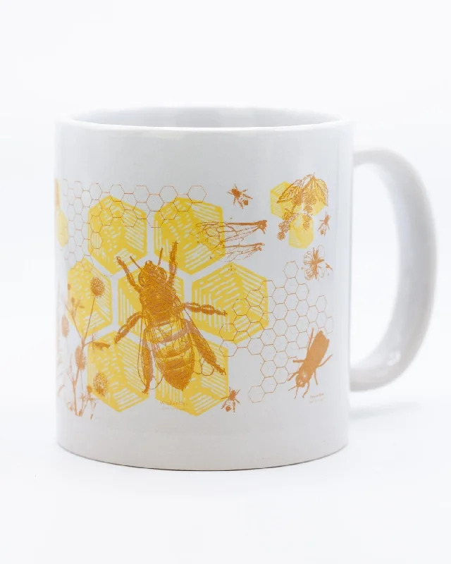 lightweight stainless tumbler-Honey Bees 20 oz Mega Mug