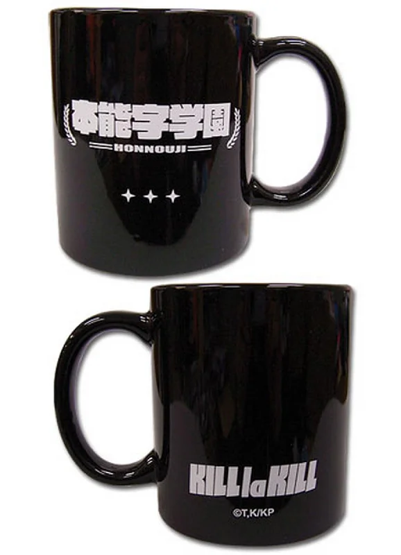 durable travel cup-Kill La Kill - Honnoji Academy Black Mug