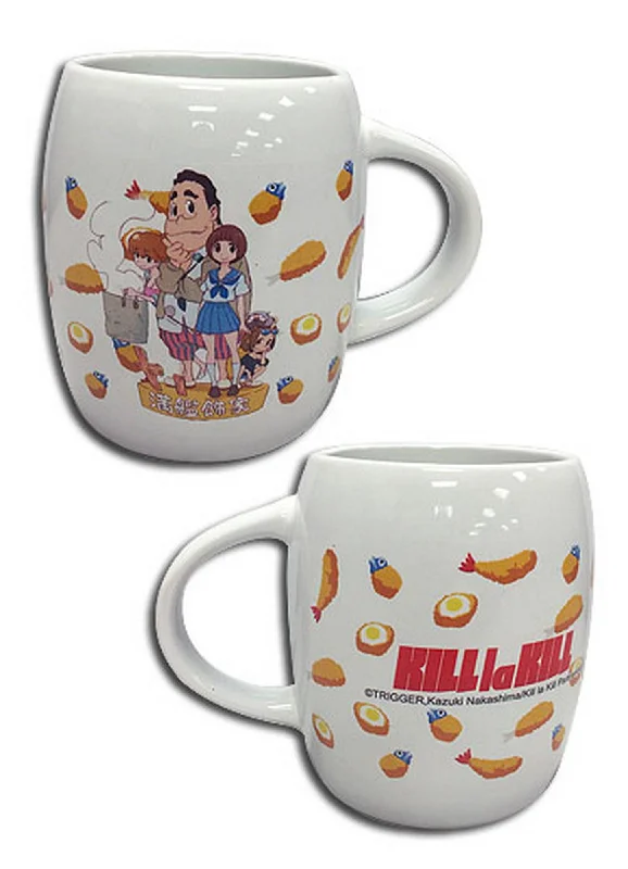 hand-painted pottery tumbler-Kill La Kill - Mankanshoku With Food Mug