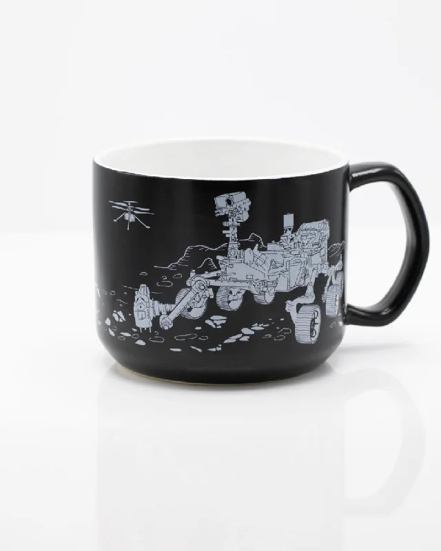 luxury porcelain mug-Mars Rover Perseverance 15 oz Ceramic Mug