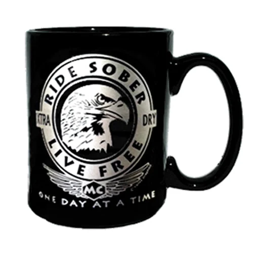 modern matte tumbler-Mug -- Ride Sober, Live Free