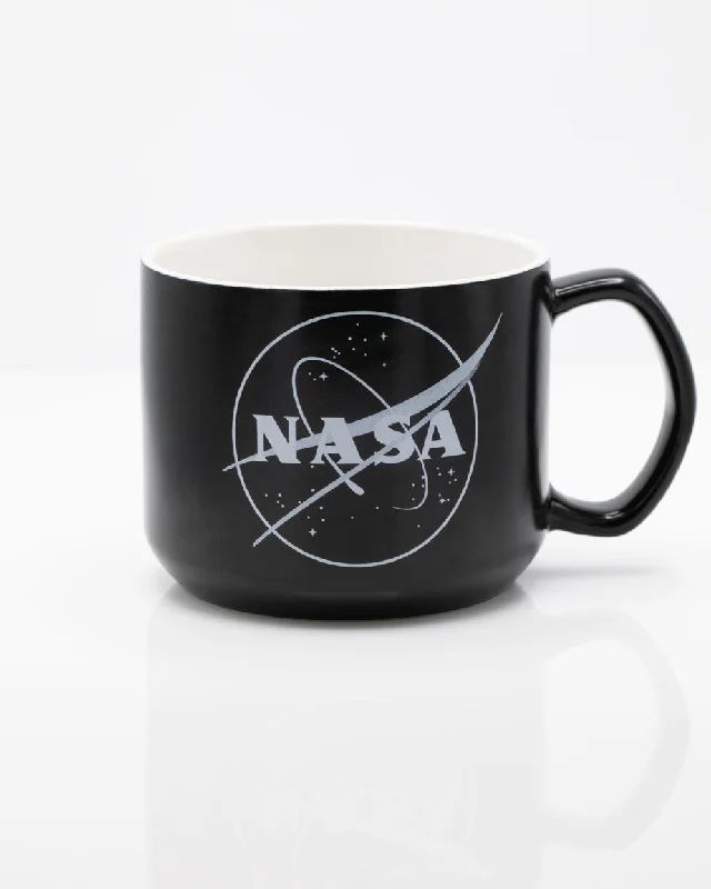 sleek travel coffee mug-NASA Meatball Insignia 15 oz Ceramic Mug