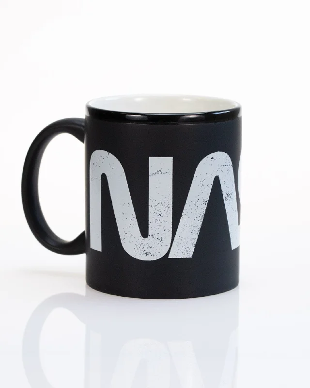 custom engraved tumbler-NASA Worm Logotype 11 oz Ceramic Mug