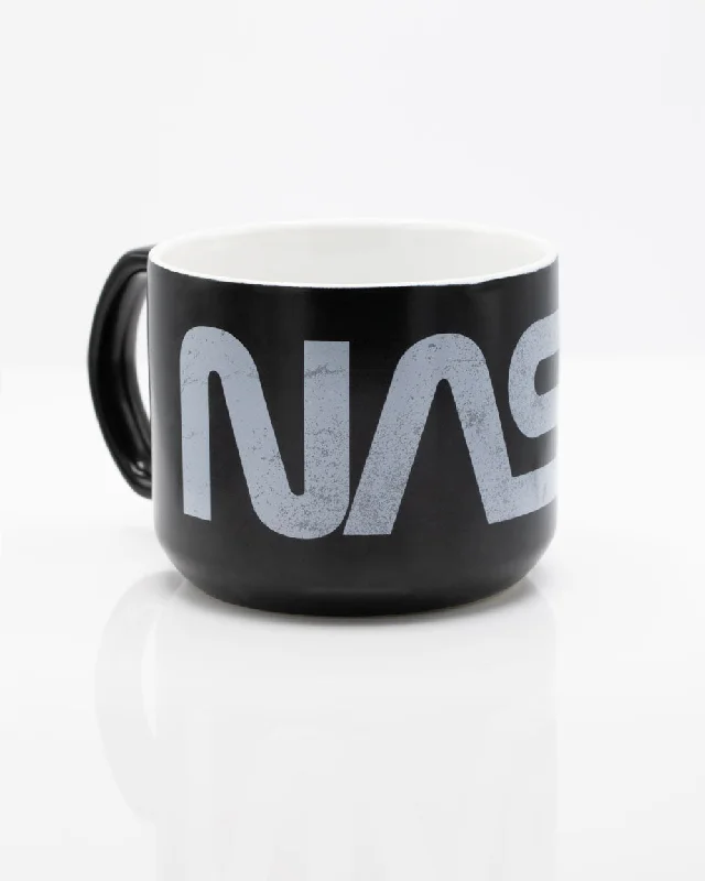 handcrafted glass cup-NASA Worm Logotype 15 oz Ceramic Mug