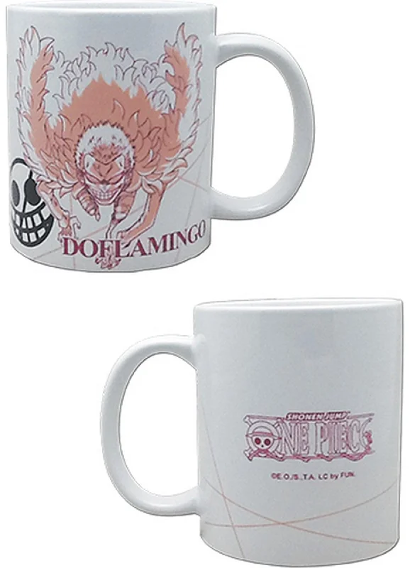 personalized stoneware tumbler-One Piece - Donquixote Doflamingo Mug