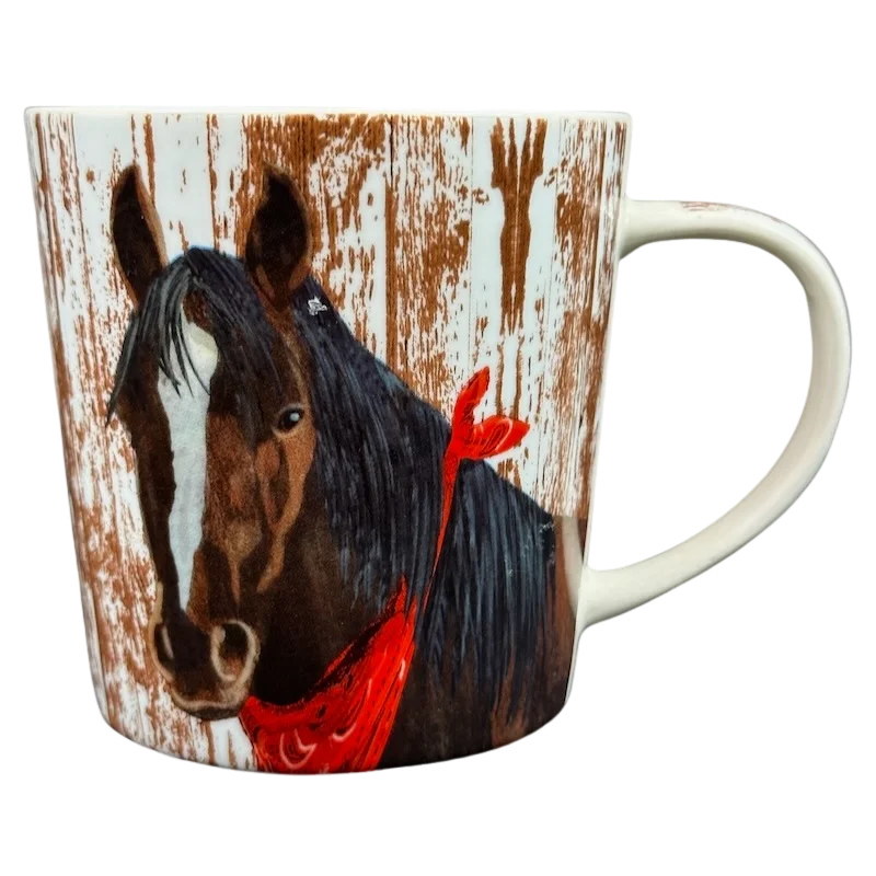 insulated camping mug-Patti Gay Clyde Horse Mug Two Can Art PPD