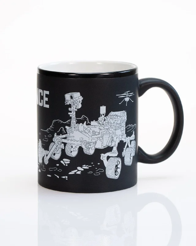 modern matte tumbler-Perseverance Rover 11 oz Ceramic Mug