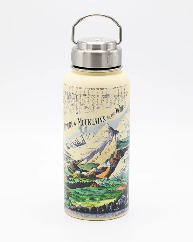 vintage tin tumbler-Rivers & Mountains 32 oz Steel Bottle