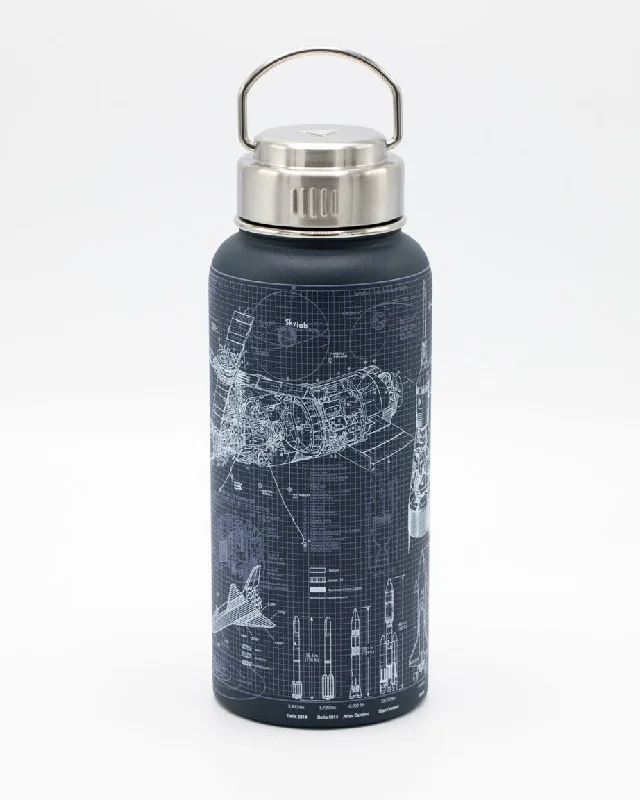 unbreakable ceramic tumbler-Rocket Science 32 oz Steel Bottle