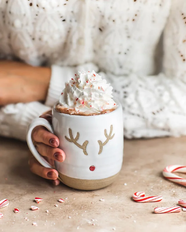 elegant gold coffee mug-Collector's Edition Rudolph Mug