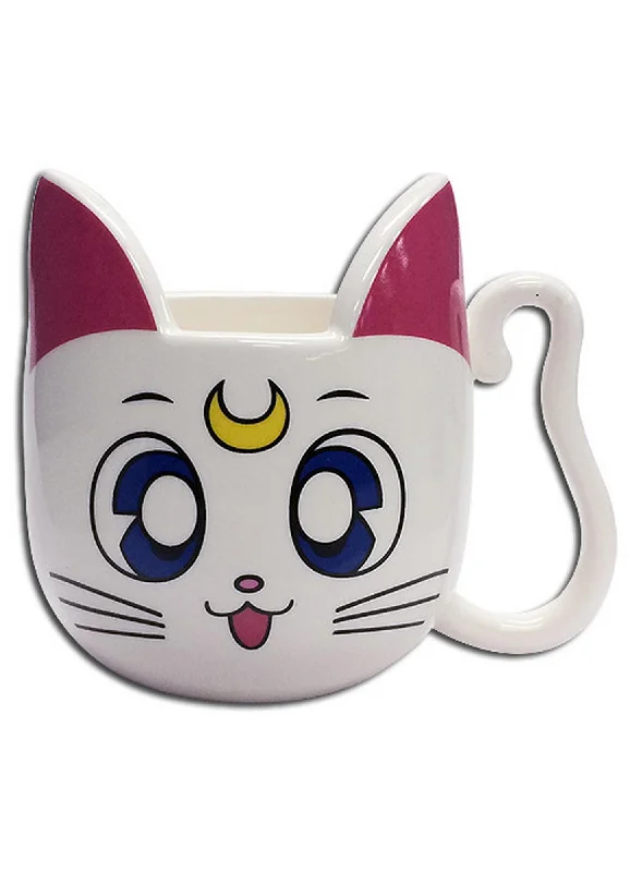 minimalist white tumbler-Sailor Moon - Artemis Mug