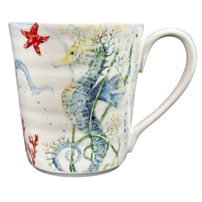 vintage enamel tumbler-Sea Life Mug Pier 1 Imports