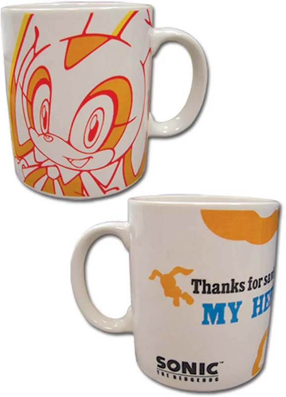 quirky cartoon coffee cup-Sonic Hedgehog - Cream The Rabbit Mug