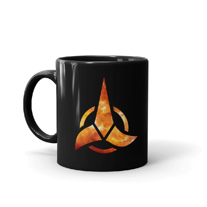 frosty acrylic cup-Star Trek: Discovery Klingon Logo Black Mug