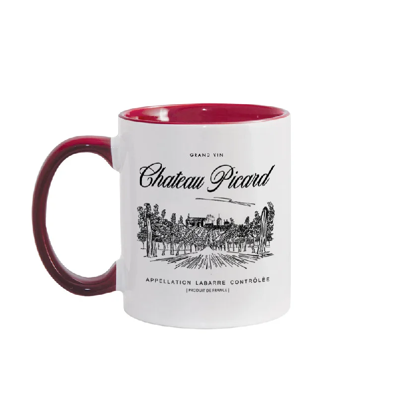 custom kids coffee cup-Star Trek: Picard Chateau Picard Vineyard Logo 11oz Two-Tone Mug