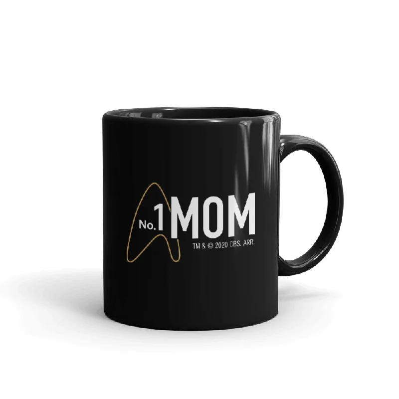 reusable travel cup-Star Trek: Picard No.1 Mom Black Mug