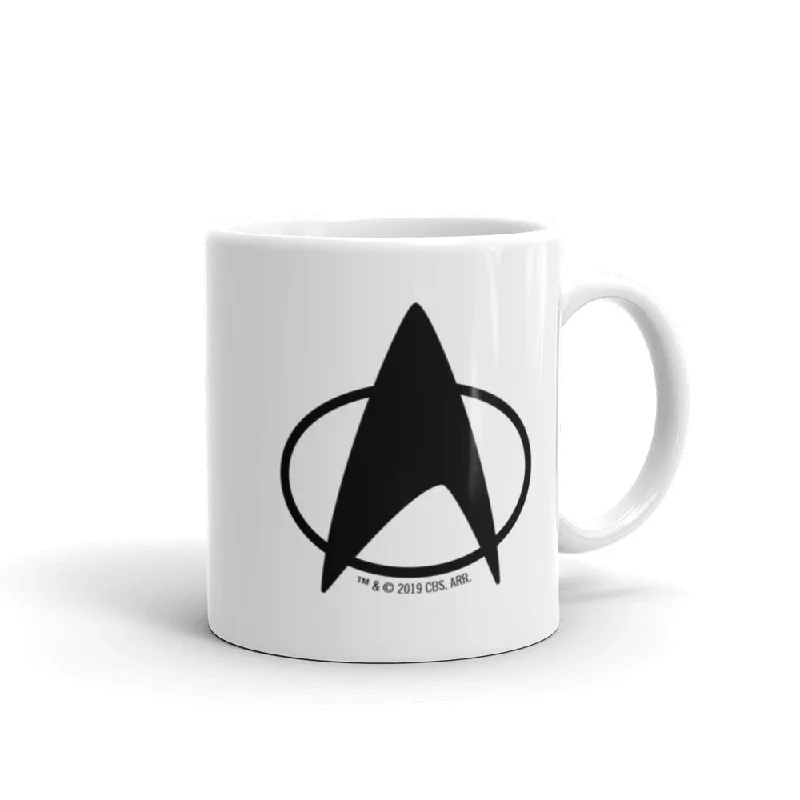 sleek porcelain teacup-Star Trek: The Next Generation Delta White Mug