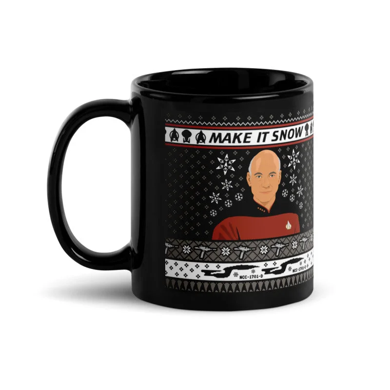 quirky animal tumbler-Star Trek: The Next Generation Make It Snow Mug